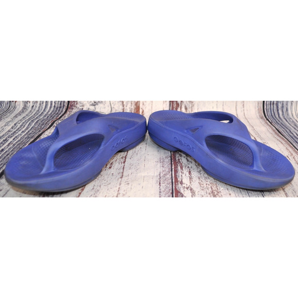 OOFOS OOriginal Original Recovery Navy Comfort Sandals Women's Size 6 Men's 4 - Picture 3 of 8